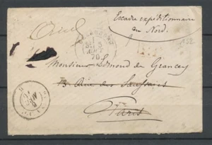 5/08/1870 Franchise Envelope NORTHERN EXPEDITIONARY SQUADRON RARE P2330 - Picture 1 of 2