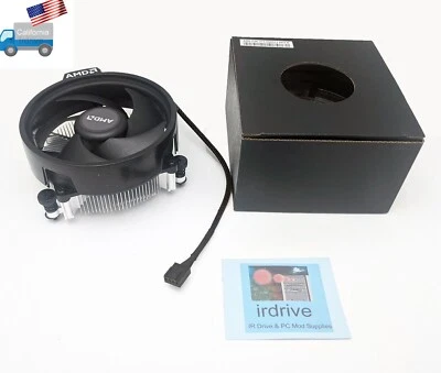 Genuine AMD Wraith Stealth 712-000071 REV:B 4pin PWM Fan Socket AM4 CPU Cooler - Image 1 of 4