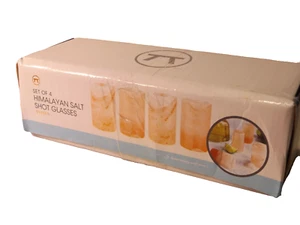 Outset Himalayan Salt Shot Glass - Set of 4 NIB - Picture 1 of 5