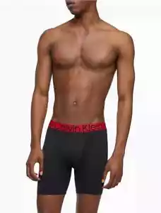 Boxer uomo Calvin Klein (SMALL) Pro Fit gamba lunga nuovo con etichette NB3119-250 nero - Foto 1 di 1