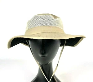 Redhead Tan Khaki Mesh Adjustable Pull String Hiking Fishing Sun Hat MED Youth - Picture 1 of 6