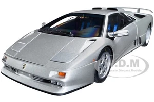 LAMBORGHINI DIABLO SE30 JOTA TITANIO SILVER MET. 1/18 MODEL CAR BY AUTOART 79143 - Picture 1 of 6