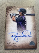 RYAN MCMAHON 2015 BOWMAN INCEPTION RC AUTO PA-RM ROCKIES ROOKIE AUTOGRAPH