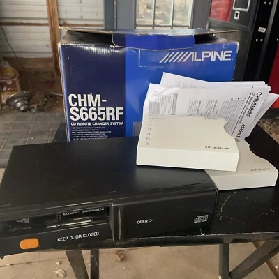 Alpine Cd Changer CHM-S665RF. New Old Stock. Open Box. Missing Parts !!!! - Image 1 of 4