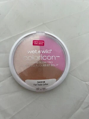 WET N Wild Coloricon Blush & Glow Trio "Café de Comercio Justo" 34518, 0,47 oz/12 g Foto 1 de 2