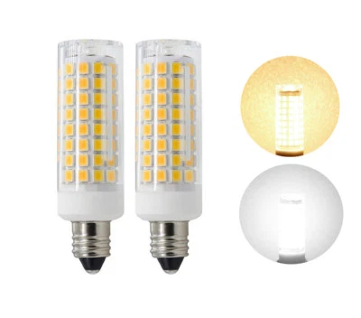 2pcs E11 LED Light bulb 7W 110~120V 102-2835 SMD Ceramics Ceiling fan Light - Image 1 of 4