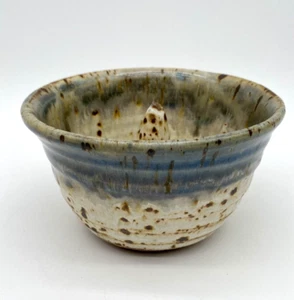 Studio Art Pottery Speckle Drip Glaze Apple Baker Baking Dish Signed - Picture 1 of 9