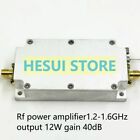 Rf power amplifier 1.2-1.6GHz output 12W gain 40dB