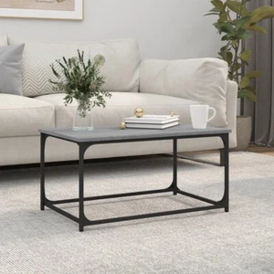 NNEVL Coffee Table Grey Sonoma 80x50x40 cm Engineered Wood and Iron - Picture 1 of 10