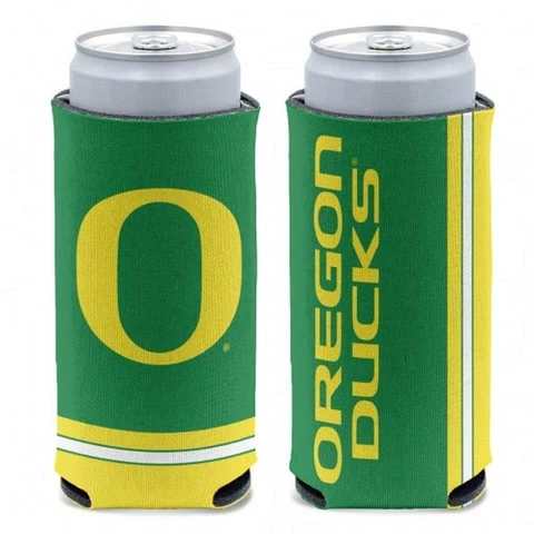 Oregon Ducks 12oz Slim Can Cooler [NEW] NCAA Beer Seltzer Coozie Claw Holder Cover