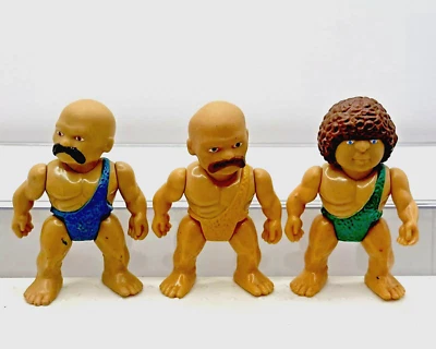 Lote de 3 figuras vintage Playskool Definitely Dinosaurs Caveman 1987 Foto 1 de 4