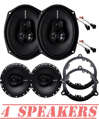Rockford Fosgate Front & Rear Door Speaker Package for 2004-2015 Nissan Titan - Image 1 of 4