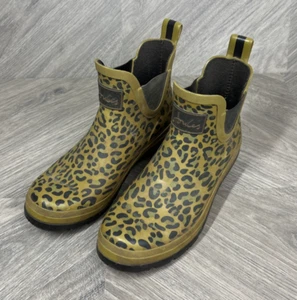Joules Wellibob Gummistiefel senfgelb Leopardenmuster - UK Größe 6 - Bild 1 von 20