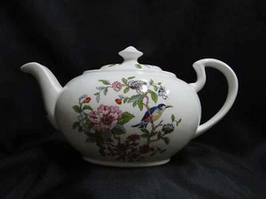 Aynsley Pembroke, Bird & Florals: Teapot & Lid, 5 1/4" Tall, No Trim - Picture 1 of 12