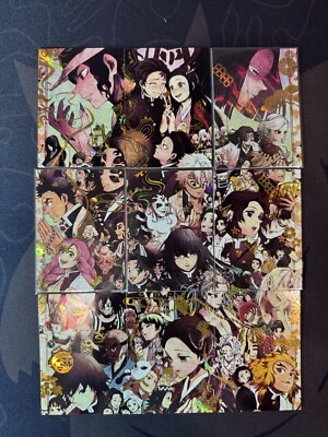 Demon Slayer 9-Piece Binder Page Puzzle Collectible Cards Halloween Box Kamado - Image 1 of 4