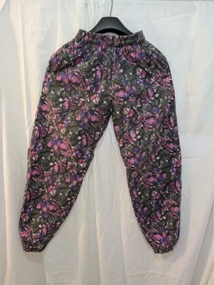 #120, años 80 abstracto multicolor, cintura alta elástica, peso ligero, talla pequeño  Foto 1 de 4