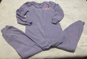 Joe Boxer Purple Elephant One Piece Pajamas Girls Size 6 - Picture 1 of 5