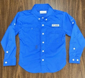 Camicia da pesca Columbia PFG Omni Shade con bottoni bambino bambino 2TP XXS 4-5 - Foto 1 di 10