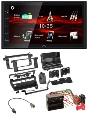 JVC USB Bluetooth MP3 DAB 2DIN Autoradio für BMW 3er 2002-2006 5 Schalteröffnung - Bild 1 von 4