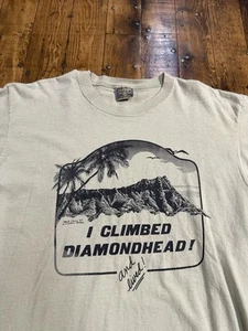 Camicia Vintage Diamond Head Honolulu Hawaii 1995 Taglia L - Foto 1 di 8