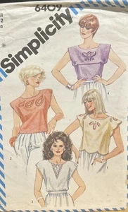 Simplicity 6409 Top Size 10-12 Sewing Pattern - Picture 1 of 2