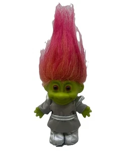 Muñeca Troll Niña Alienígena Russ Verde De Colección 5” con Vestido Espacial Plateado Sra. MARTIAN {LL - Imagen 1 de 9