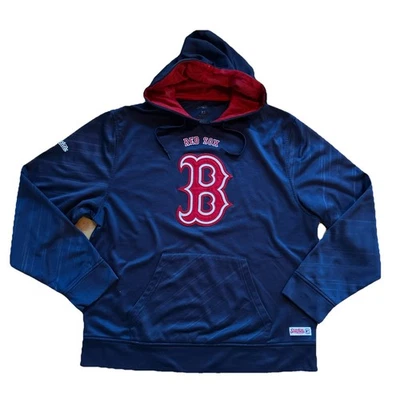 Boston Red Sox Hoodie Men’s L Blue Stitches MLB Genuine Merchandise Sweatshirt - Image 1 of 4