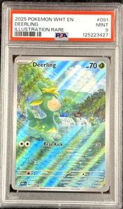 Pokémon White Flare en Deerling 2025 ilustración rara #091 como nueva 💎 PSA 9 - Imagen 1 de 6