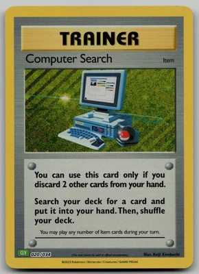 Computer Search (CLV) Classic Collection Trading Card Game Classic 020/034 NM - Image 1 of 2