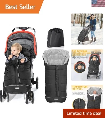 Acogedor y seguro bolso de banderín para niños pequeños - Saco grande ajustable para cochecitos Foto 1 de 4