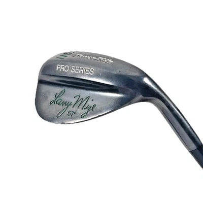 PowerBilt Pro Series Larry Mize 57° Sand Wedge Black Steel Shaft 36" RH New Grip - Image 1 of 4