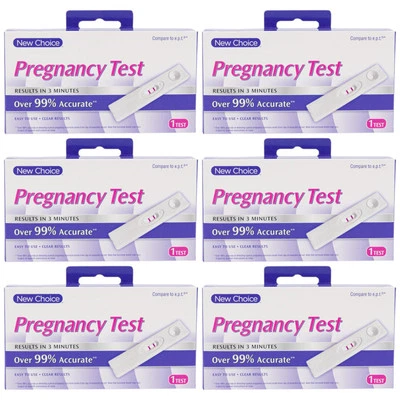 Prueba de embarazo New Choice - Resultados 3 minutos, 99% de precisión, 6 pruebas Foto 1 de 2