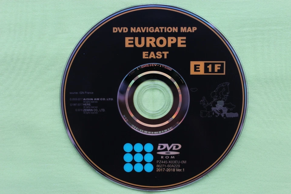 DVD NAVIGATION TNS 600 700 OSTEUROPA TÜRKEI 2018 TOYOTA LANDCRUISER PRIUS AURIS - Bild 1 von 1
