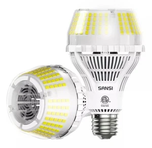 SANSI LED Light Bulb 5000K Daylight White A21 LED Bulb Home Lamps 2PACK (2A) - Picture 1 of 2