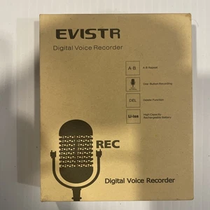 EVISTR 16GB Digital Voice Recorder Voice Activated Recorder with Playback - NEW - Picture 1 of 3