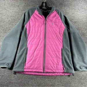 EUC New Balance gefütterte Damenjacke XL rosa und grau mit Steppdesign - Bild 1 von 9