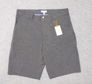 Peter Millar Crown Sport Shackleford Hybrid Shorts British Grey Iron Size 32 - Picture 1 of 11