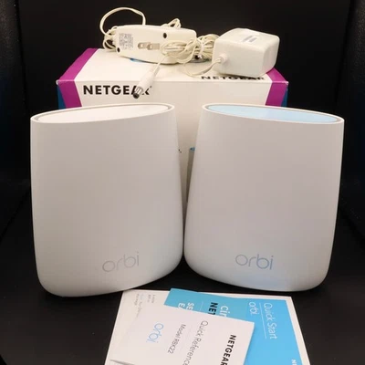 Netgear RBK22-100NAS Orbi AC2200 Tri-Band Whole Home WiFi System (used) - Image 1 of 4