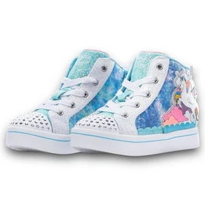 Skechers -  Twinkle Toes LED Twi-Lites 2.0 Shoes - Toddler Girl's Size 6 - Blue - Picture 1 of 7