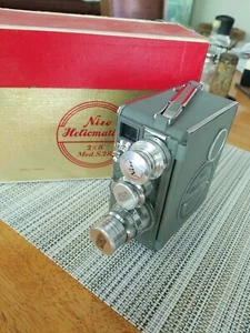 MINT Nizo Heliomatic 8 S2r 8mm Camera WORKING Clean with Box - Picture 1 of 13
