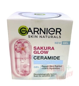 Garnier Skin Naturals Sakura Glow Ceramide Water Gel Hydration Paraben Free 50ml - Picture 1 of 6