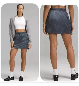 Lululemon Nylon Cargo Mini Skirt | Oil Grey | XS NWT - Picture 1 of 12