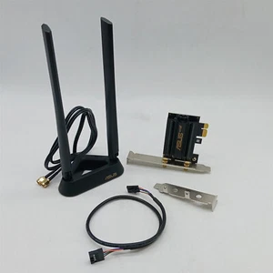 ASUS PCEAXE59BT WiFi6 6E AX5400 PCIe Adapter w/2 External Antennas Bluetooth 5.2 - Afbeelding 1 van 8
