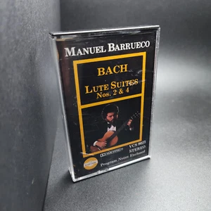 Manuel Barrueco Plays Bach: Lute Suites Nos. 2 & 4 (Cassette, 1982) VTG - Picture 1 of 3