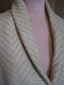 TAN COUTURE LEDER 2 LG FELLE SKALA GESTEMPELT WILDLEDER GEWEBT MIT STREIFEN IN CHEVRON - Bild 1 von 11