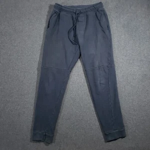Olivers Apparel Sweatpants Joggers Mens Medium Navy Blue Made in USA Merino Wool - Picture 1 of 7