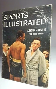 Sports Illustrated 1957 Carmen Basilio vs Johnny Saxton Boxing Corvette Pepsi Ad - Picture 1 of 7