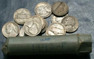 New Listing1943 P Jefferson Nickel Circulated Roll (40 Coins) of *Silver War Nickels*