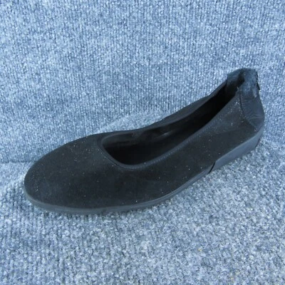 Zapatos de ballet Sesto Meucci para mujer talla 7 extra anchos de cuero negro con cremallera Foto 1 de 4