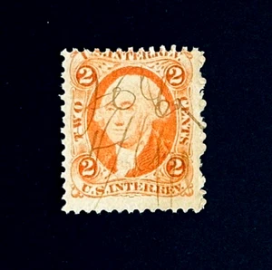 US Stamp - 1864 Washington 2c Revenue First Issue Sn R15c Used r76 - Picture 1 of 2